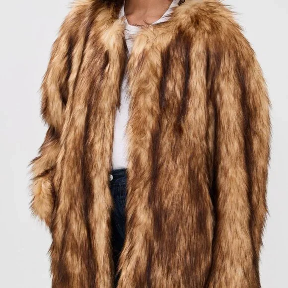 A.L.C. Bria Faux Fur Coat NWT - Picture 2 of 2
